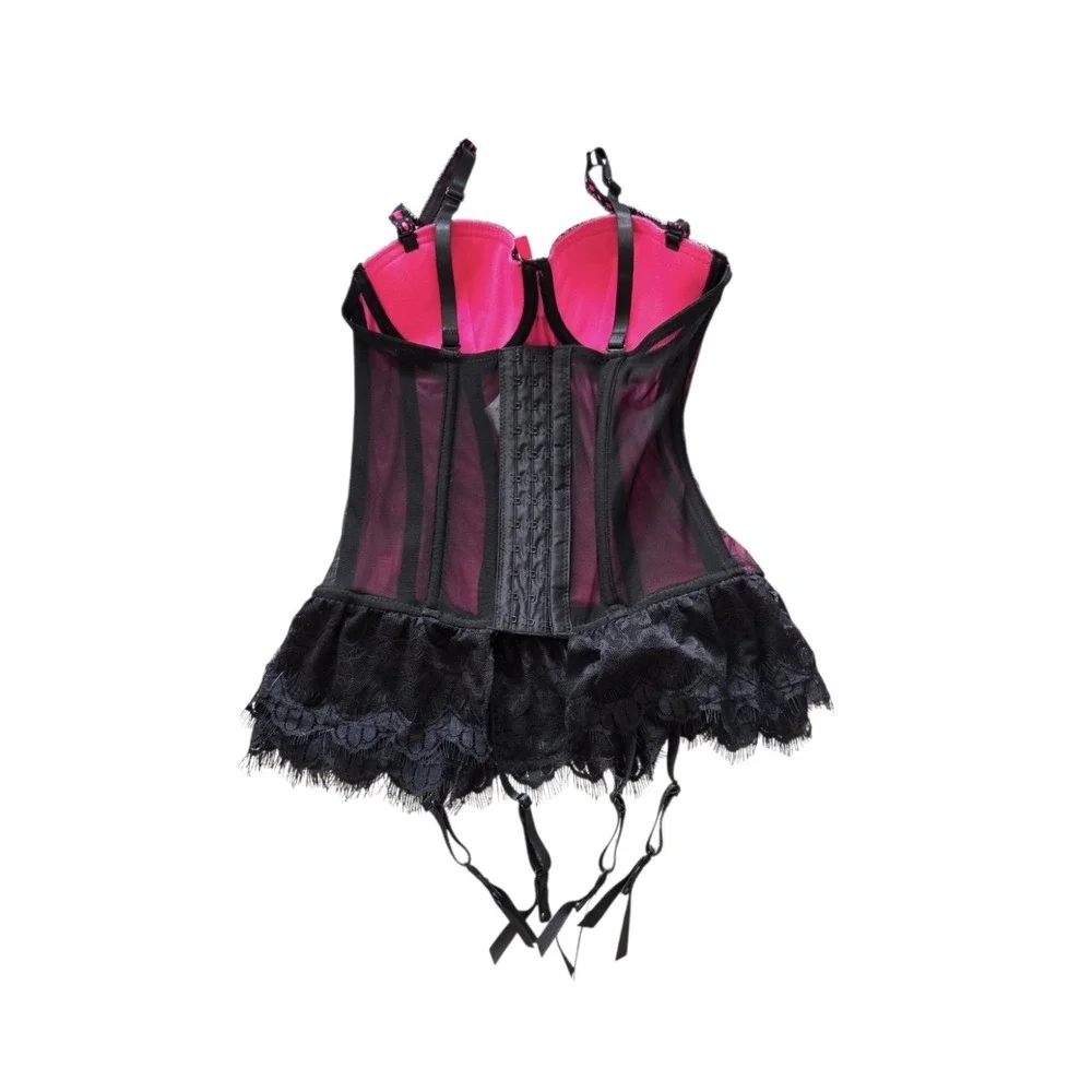 Baci Lingerie Bustier Corset Top S Lace Whimsigoth Sexy Burlesque Romantic NEW